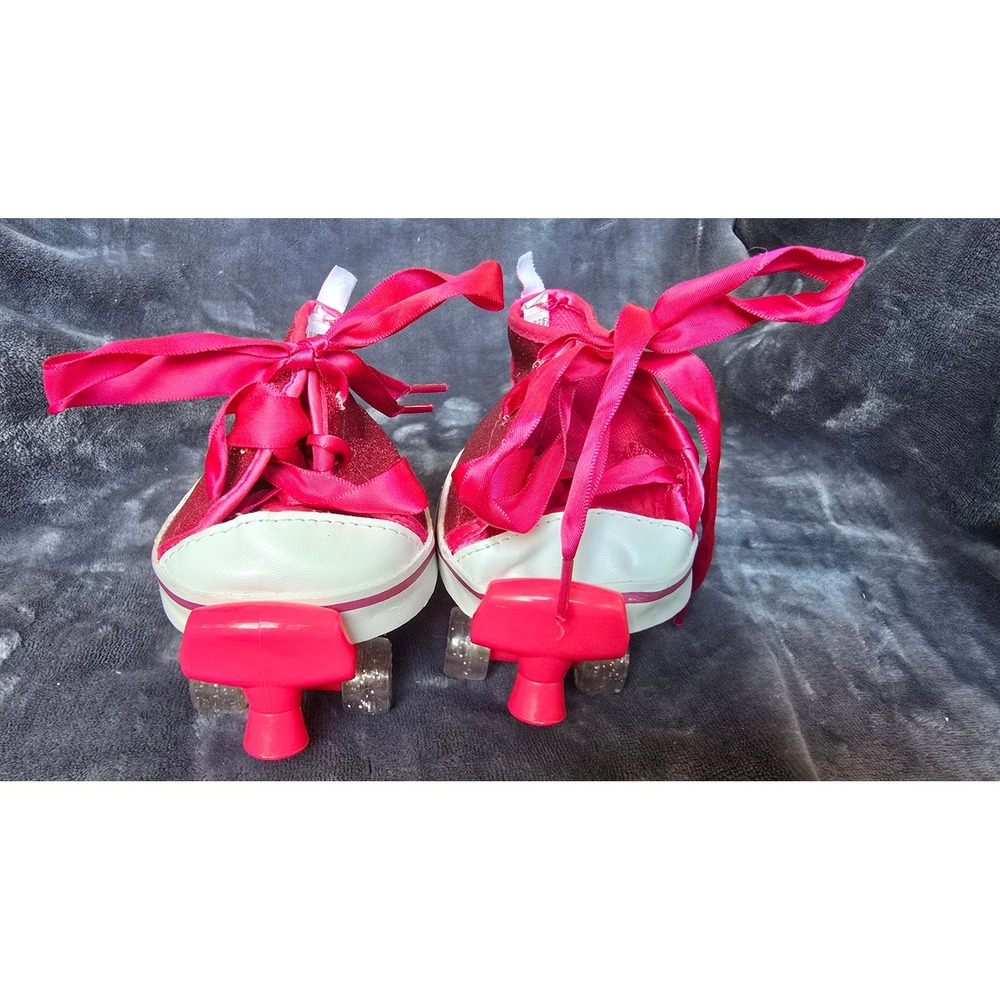 Build-A-Bear Workshop Pink Glitter Roller Skates for Plush Stuffed Animals